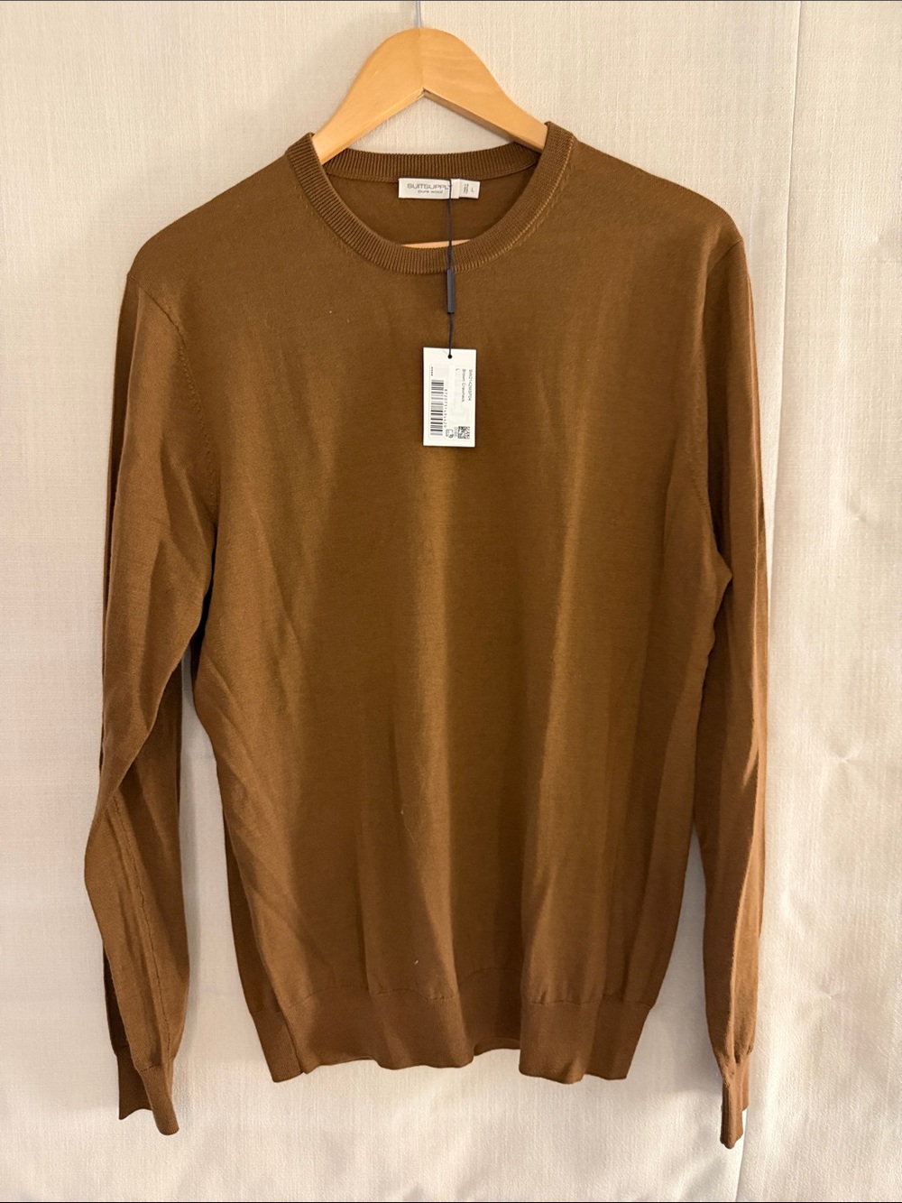 Suit Supplt Crewneck Sweater in Brown